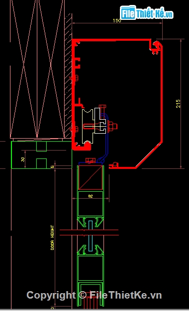 File cad,chi tiết cửa trượt,cửa tự động